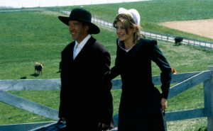 A couple posing as an Amish couple approach an Amish settlement